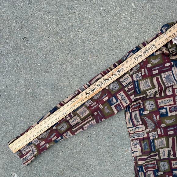 Vintage Woolrich Rustic Fisherman Fly Fishing Long Sleeve Shirt LARGE TALL READ - Picture 2 of 8